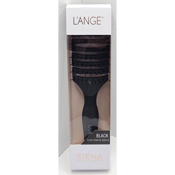 L'ANGE HAIR Siena Flexi Vented Hair Brush Detangle Nylon Bristle Black 2148 - Picture 1 of 3